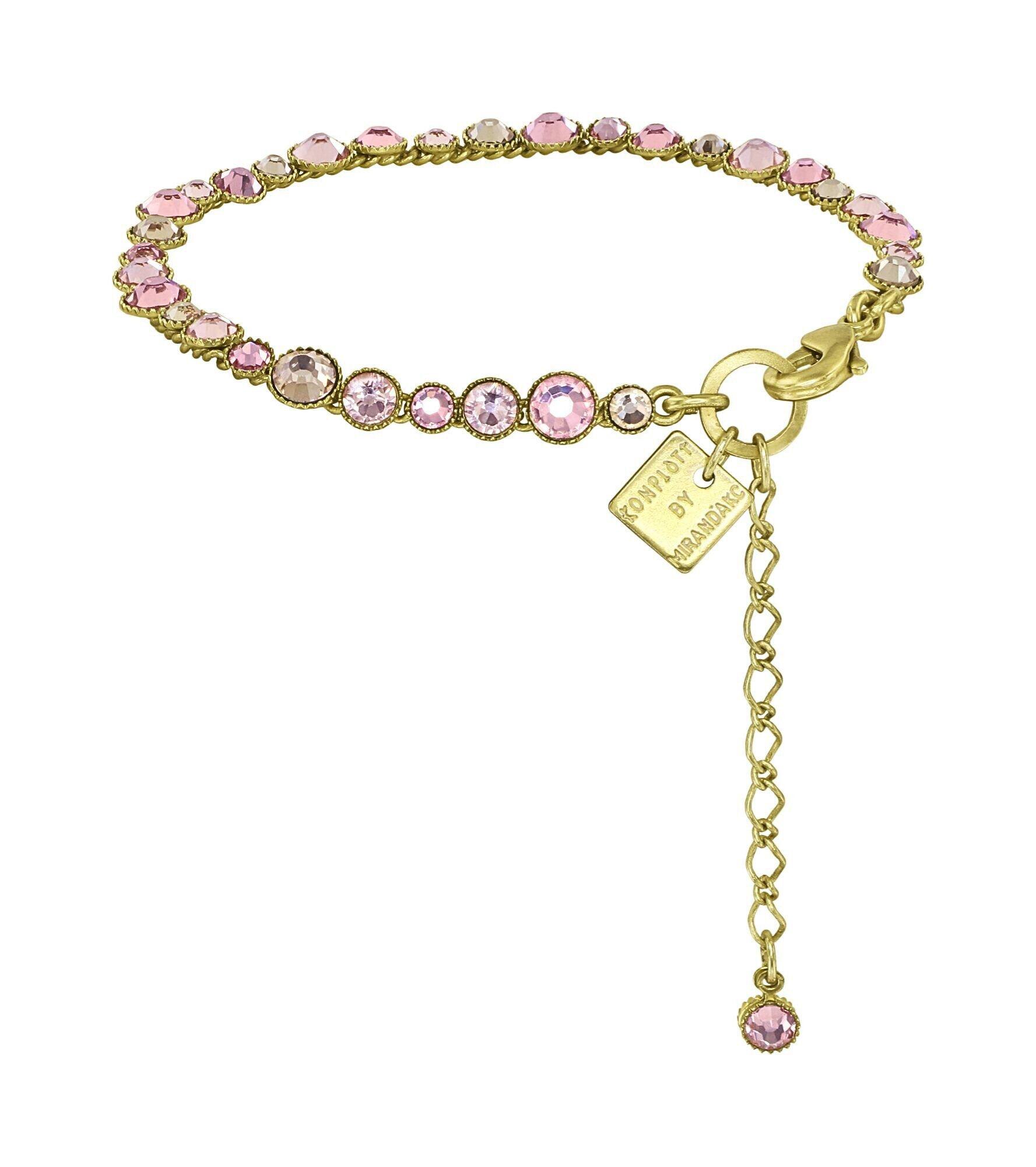 konplott - Armband - Water Cascade pink/gold von konplott