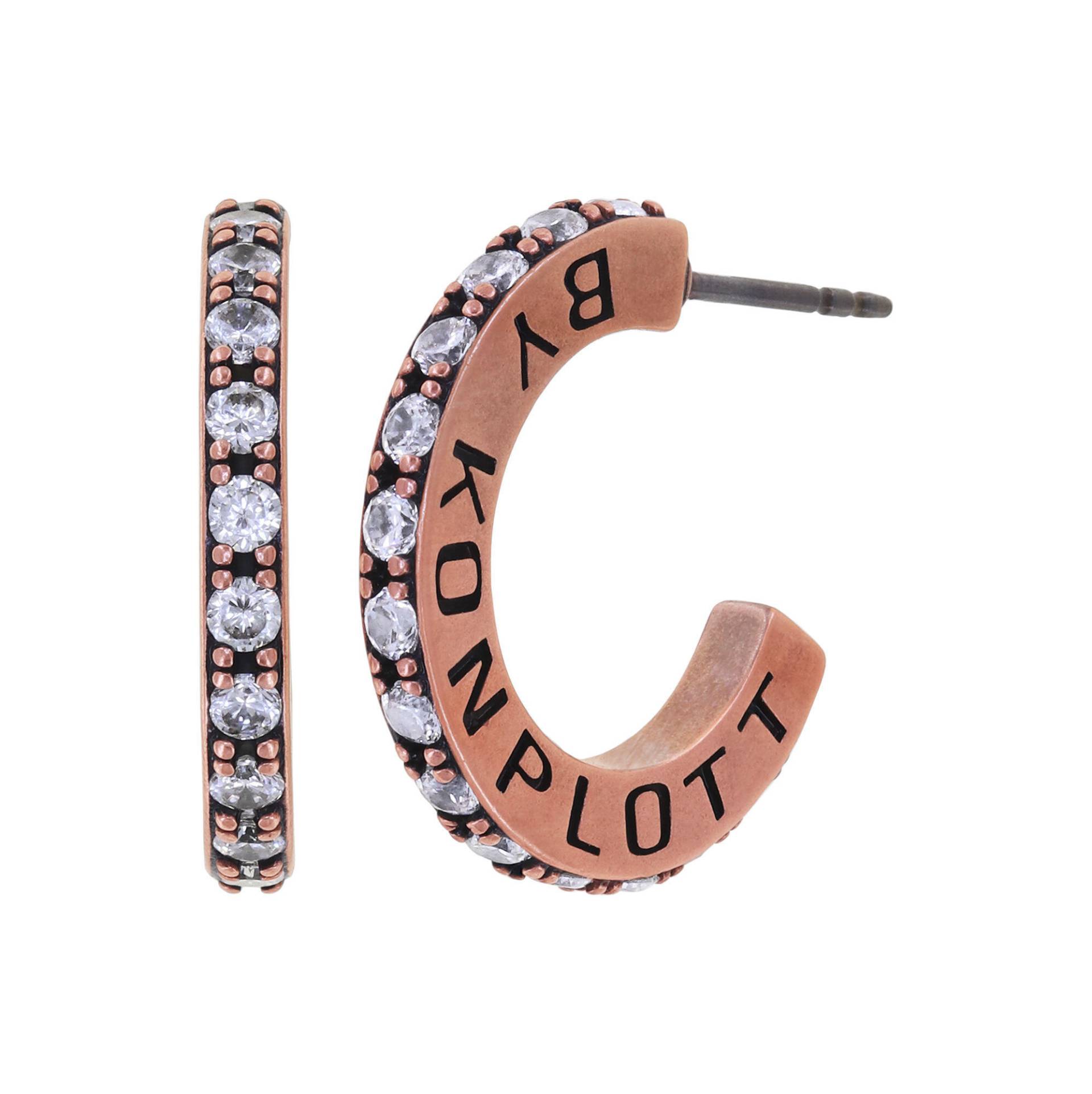 konplott - Creolen - Daily Glam braun von konplott