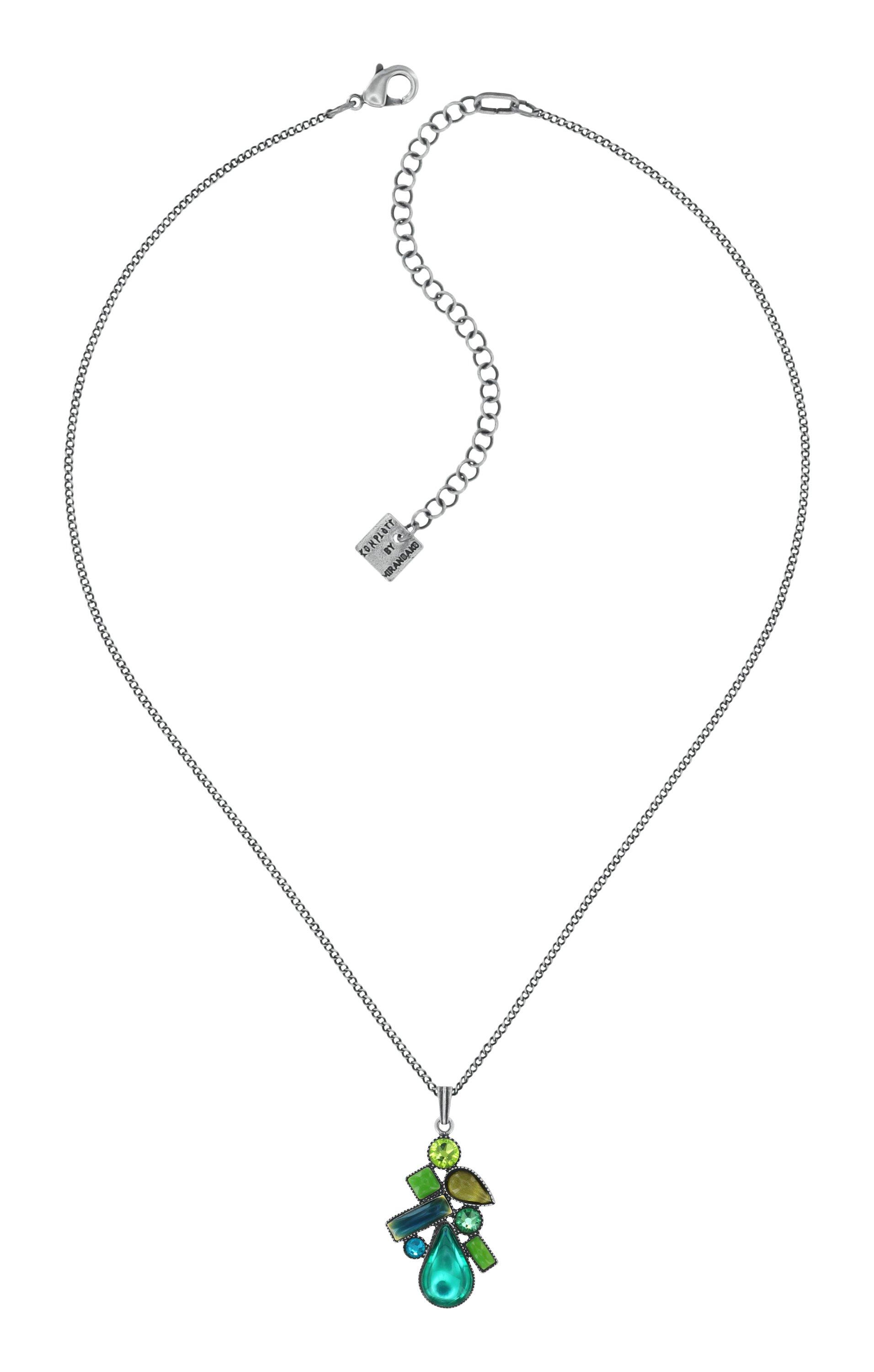 konplott - Halskette - Afternoon Bling blau/grün von konplott