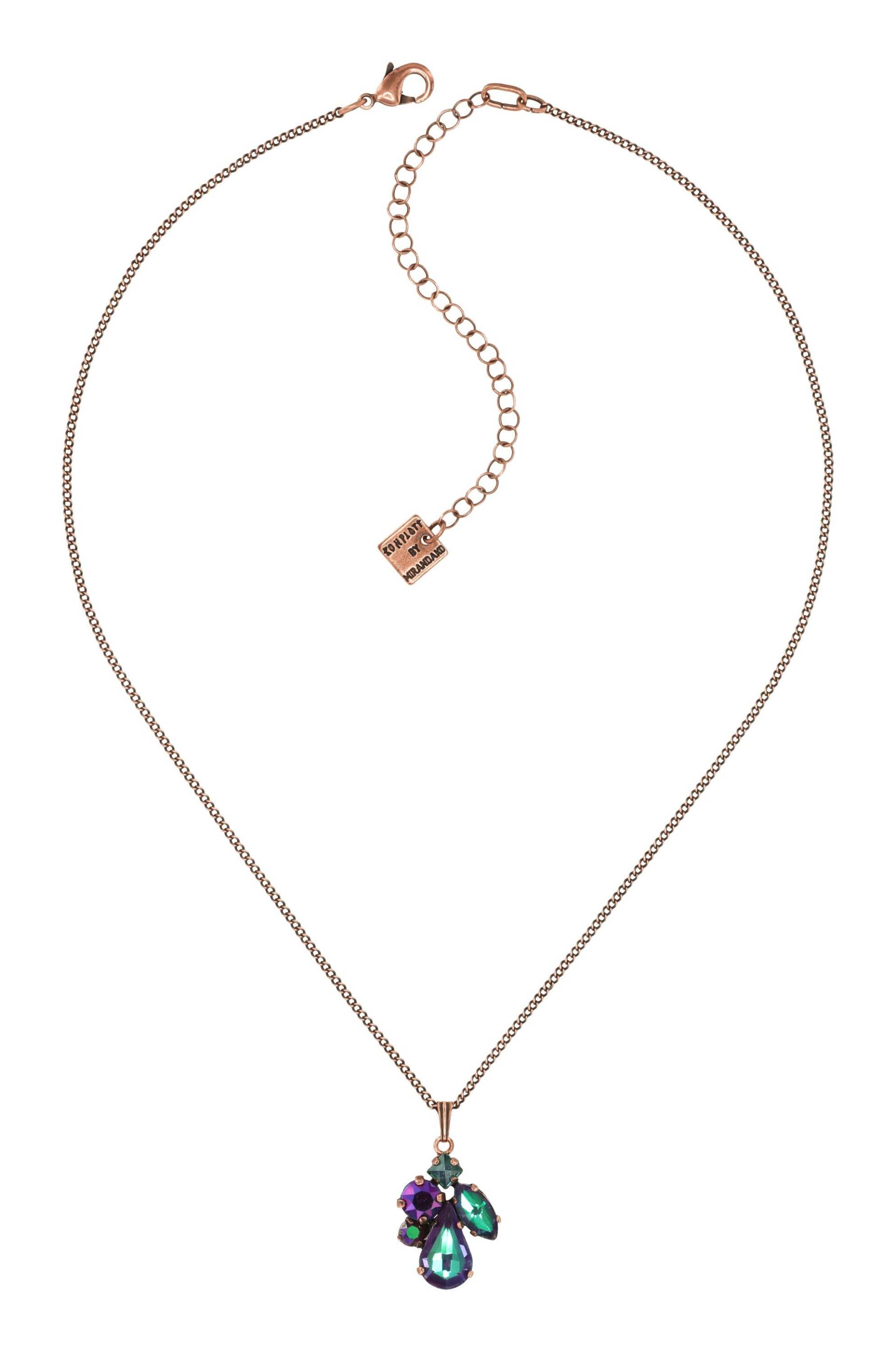 konplott - Halskette - Afternoon Tea de Luxe grün/lila von konplott