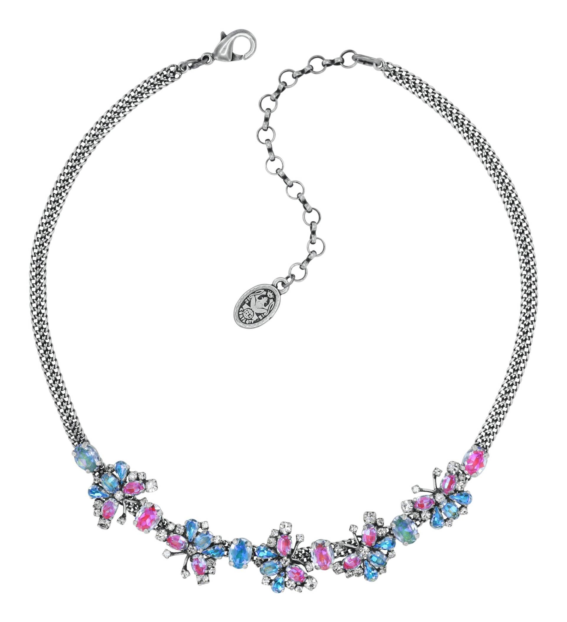 konplott - Halskette - Butterfly Dance blau/pink von konplott