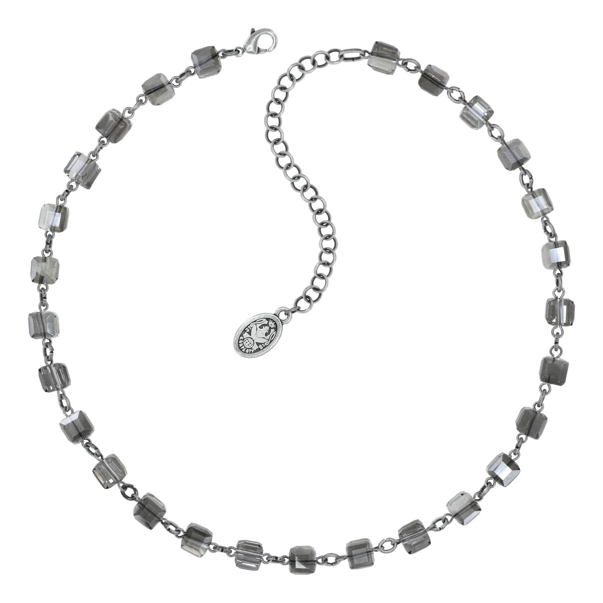 konplott - Halskette - Cubes grau/silver von konplott
