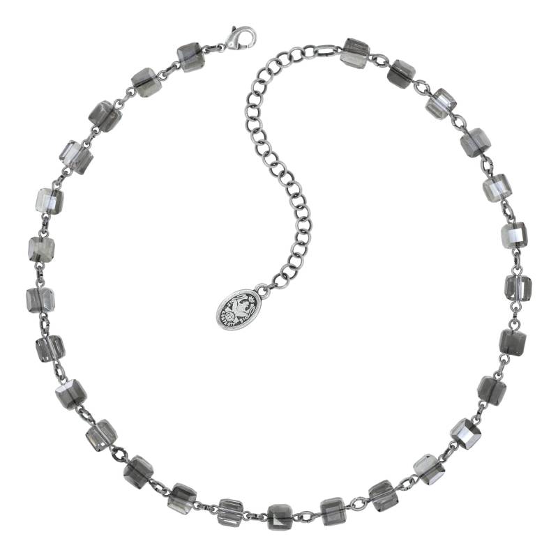 konplott - Halskette - Cubes grau/silver von konplott