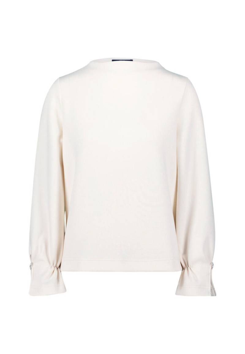 zero - Sweatshirt mit Glitzerknopf gelb - Gr. - 42 von zero