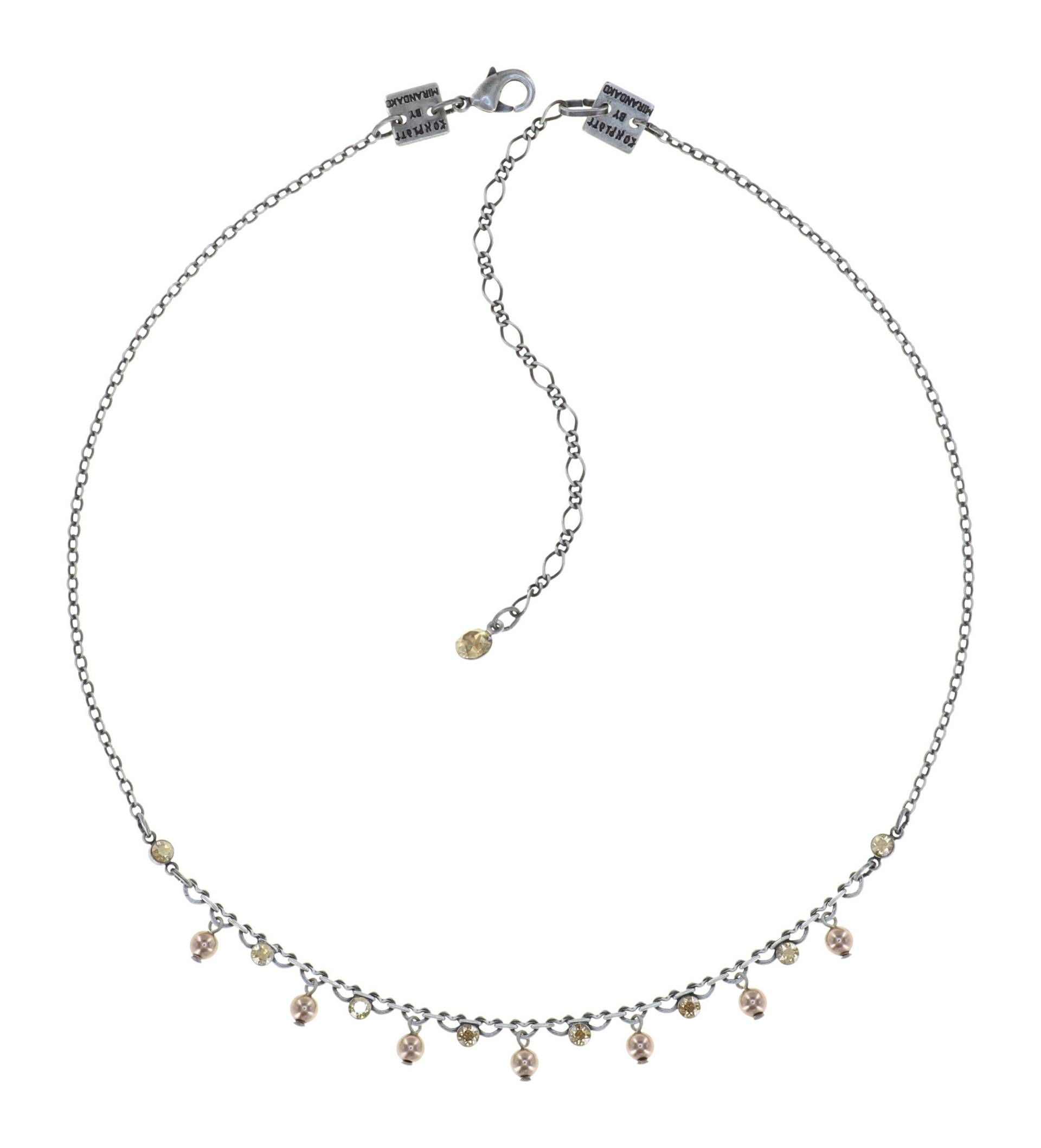 konplott - Halskette - Pearl Shadow braun von konplott