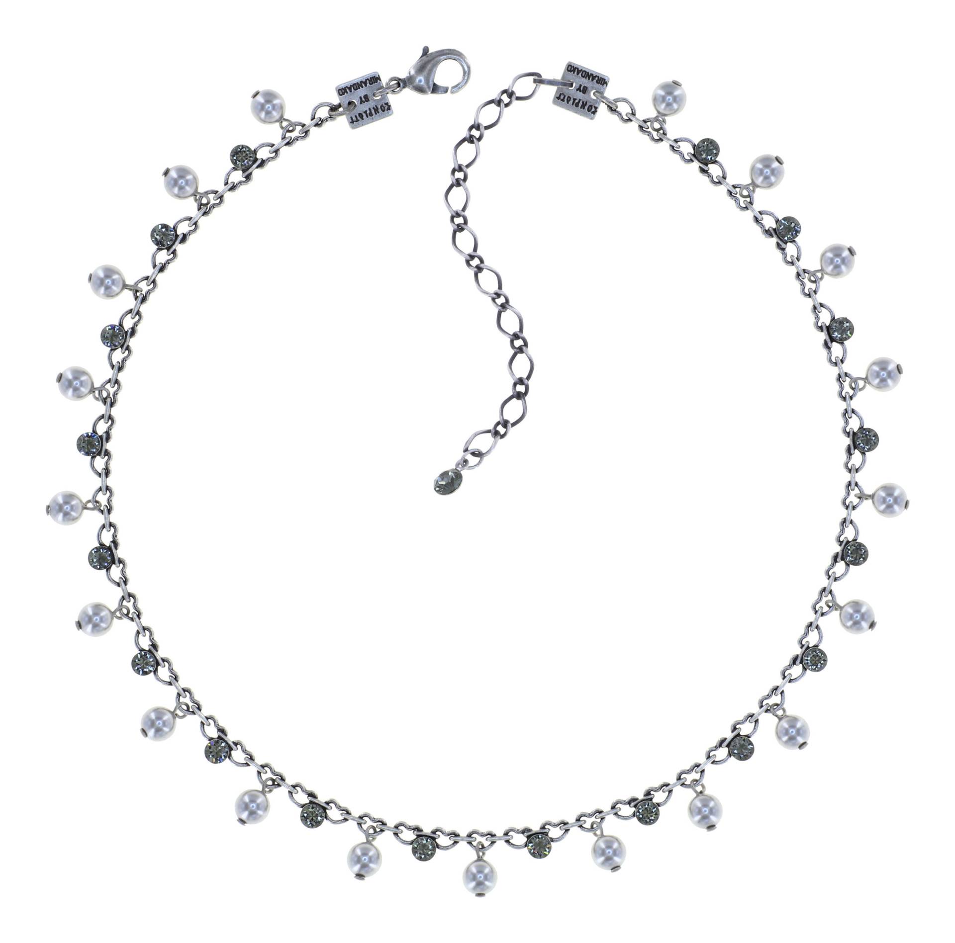 konplott - Halskette - Pearl Shadow weiß/silver von konplott