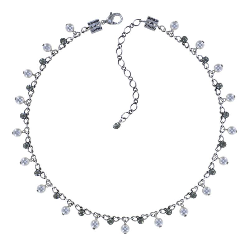 konplott - Halskette - Pearl Shadow weiß/silver von konplott