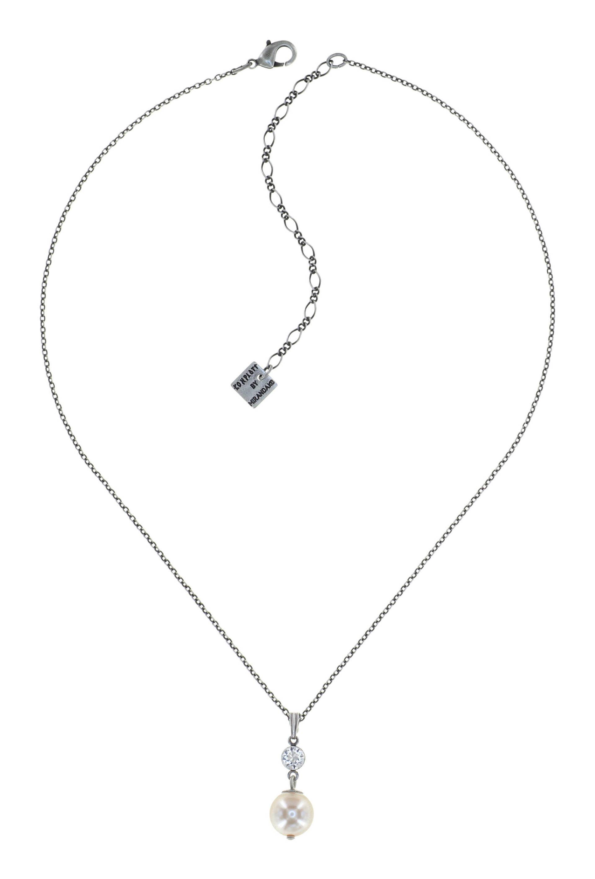 konplott - Halskette - Pearl Shadow weiß von konplott