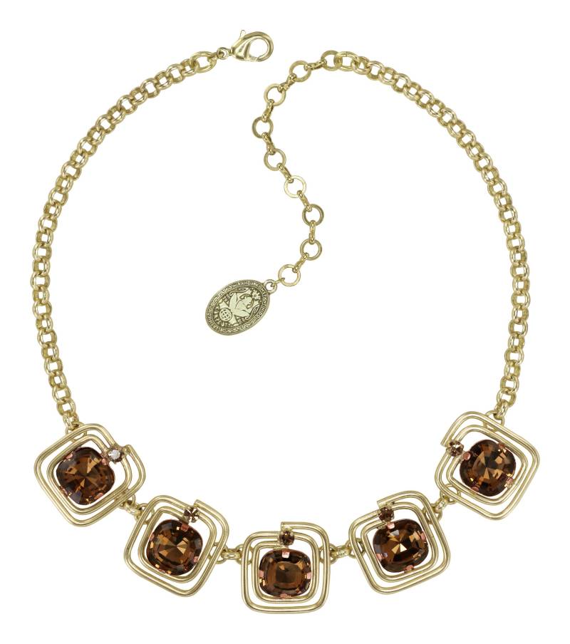 konplott - Halskette - To The Max braun/gold von konplott