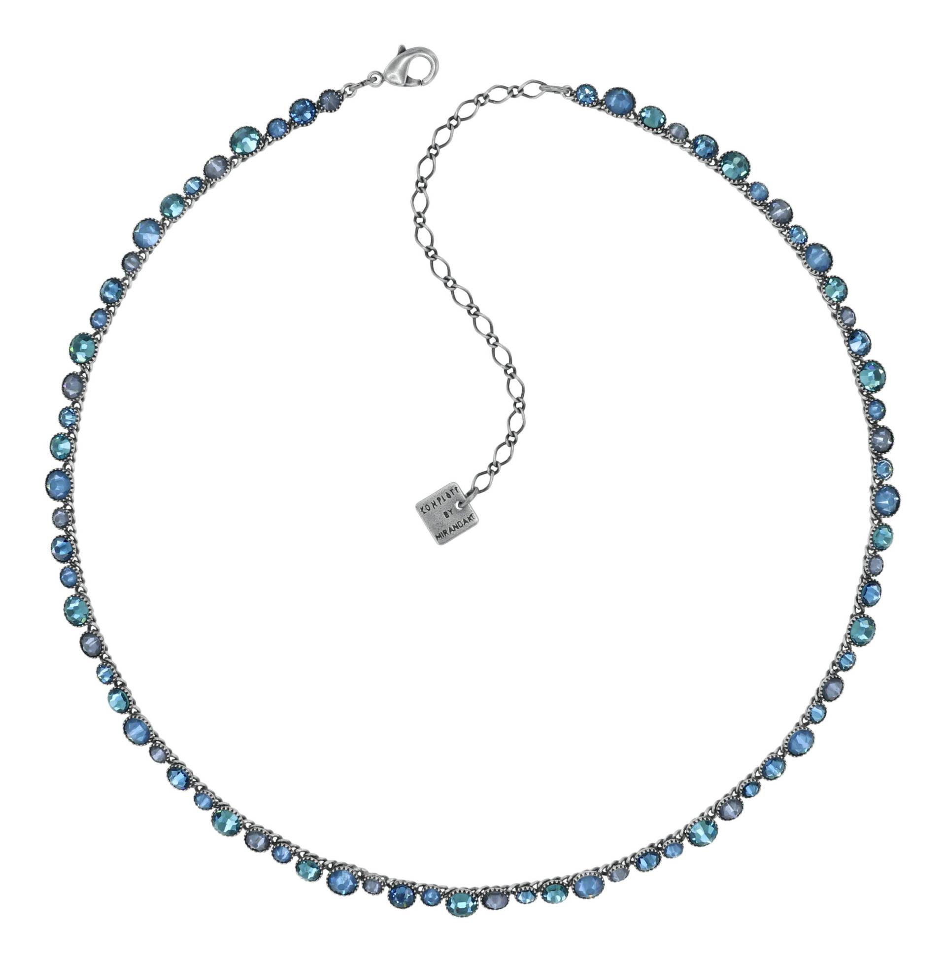 konplott - Halskette - Water Cascade blau von konplott