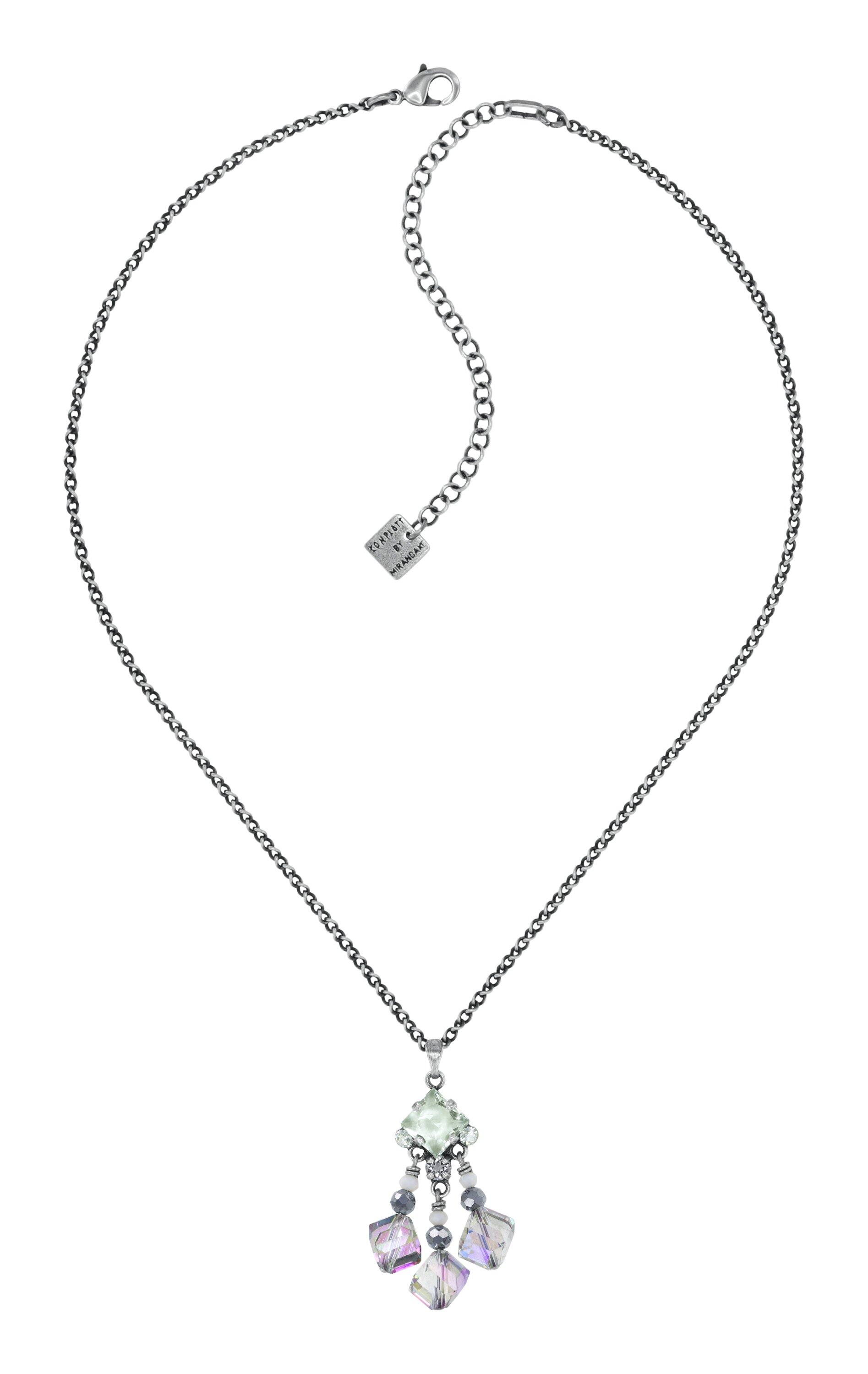 konplott - Kette - Indian Summer weiß/violet von konplott