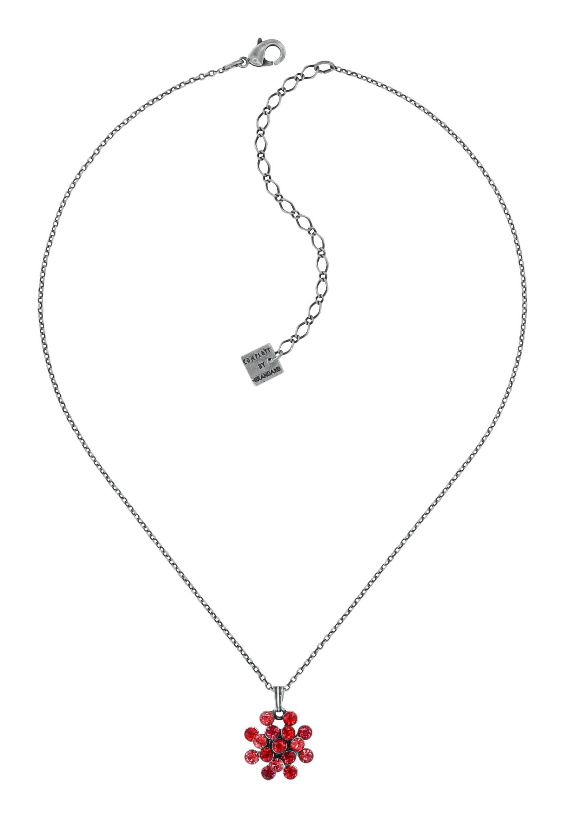 konplott - Kette - Magic Fireball Mini rot/silver von konplott