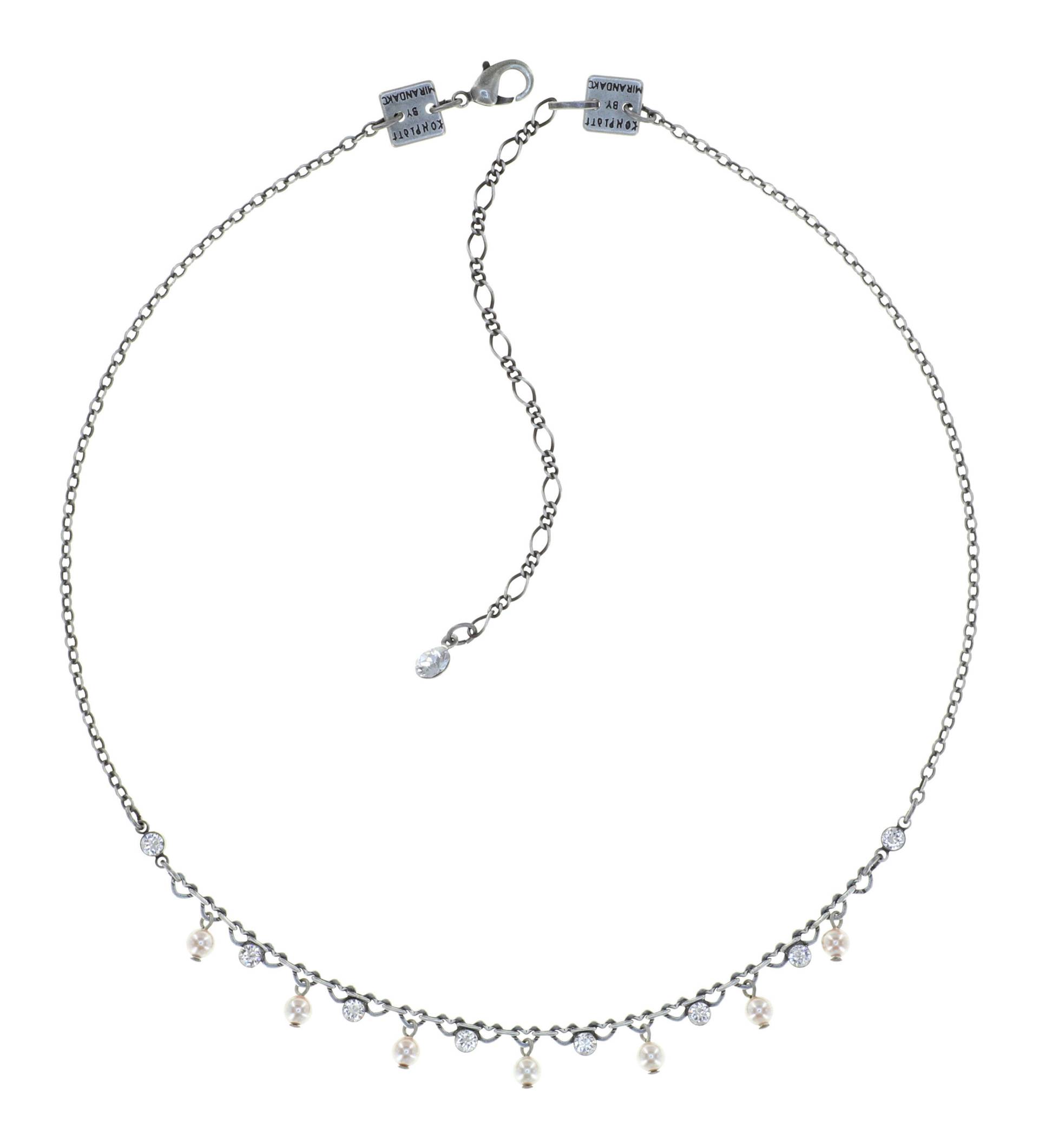 konplott - Kette - Pearl Shadow silver/weiß von konplott