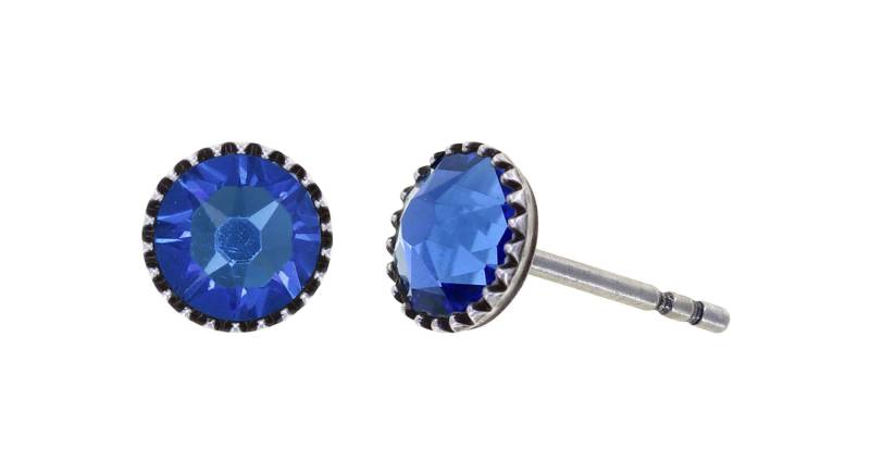 konplott - Ohrringe - Black Jack blau von konplott