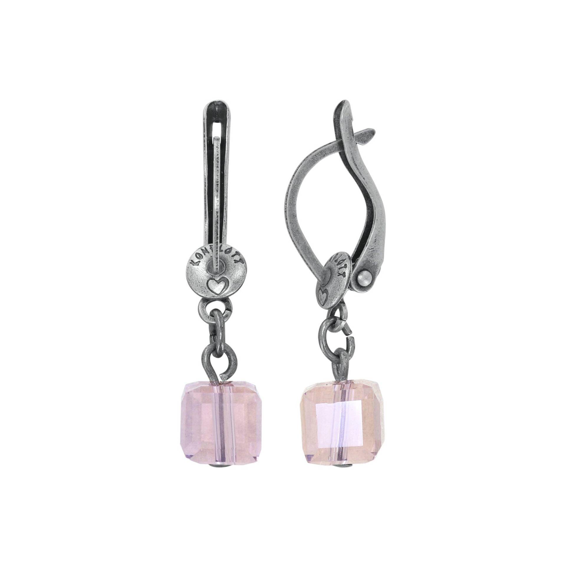 konplott - Ohrringe - Cubes pink von konplott