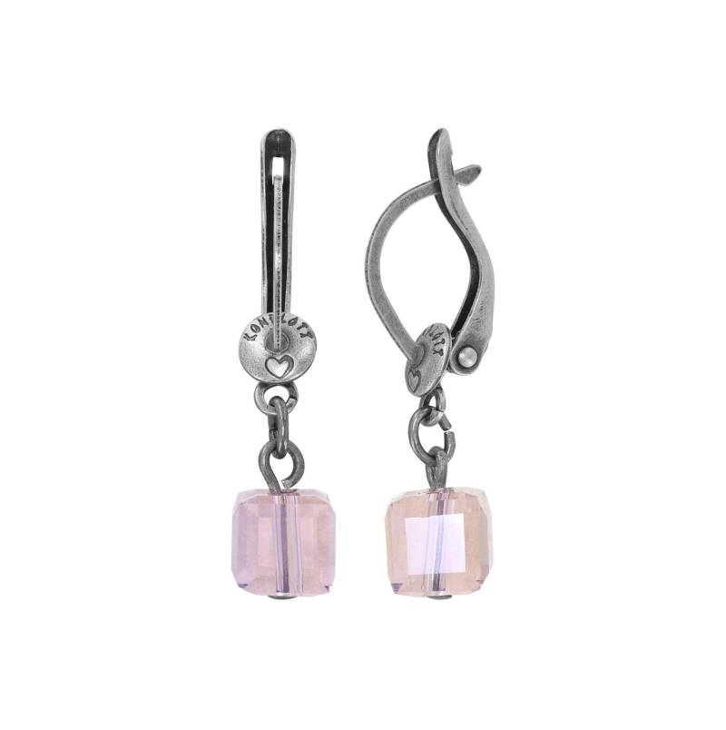 konplott - Ohrringe - Cubes pink von konplott