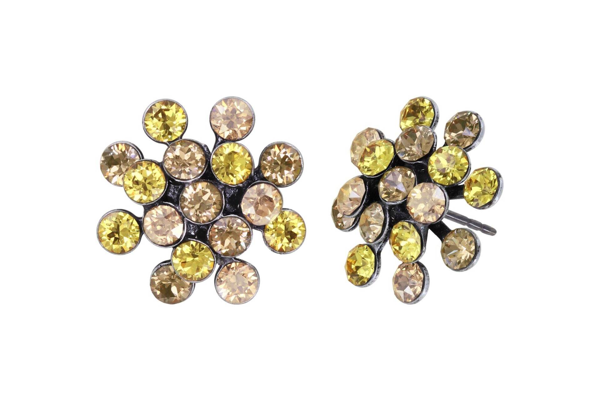 konplott - Ohrringe - Magic Fireball Mini gelb/braun von konplott