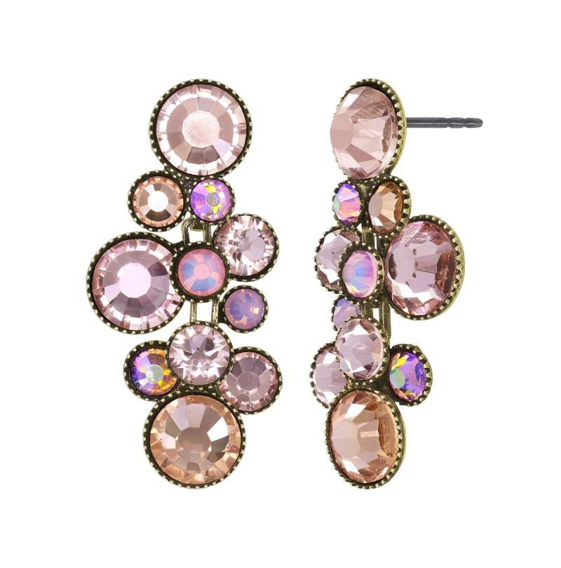 konplott - Ohrringe - Water Cascade braun/pink von konplott