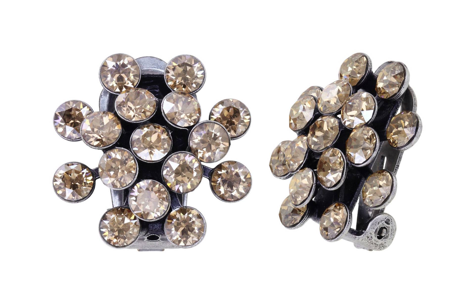 konplott - Ohrringe mit Clip - Magic Fireball beige von konplott