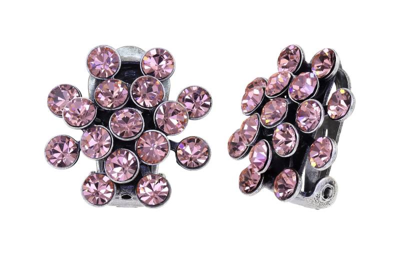 konplott - Ohrringe mit Clip - Magic Fireball pink von konplott