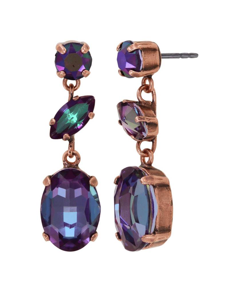 konplott - Ohrstecker - Afternoon Tea de Luxe blau/grün/lila von konplott