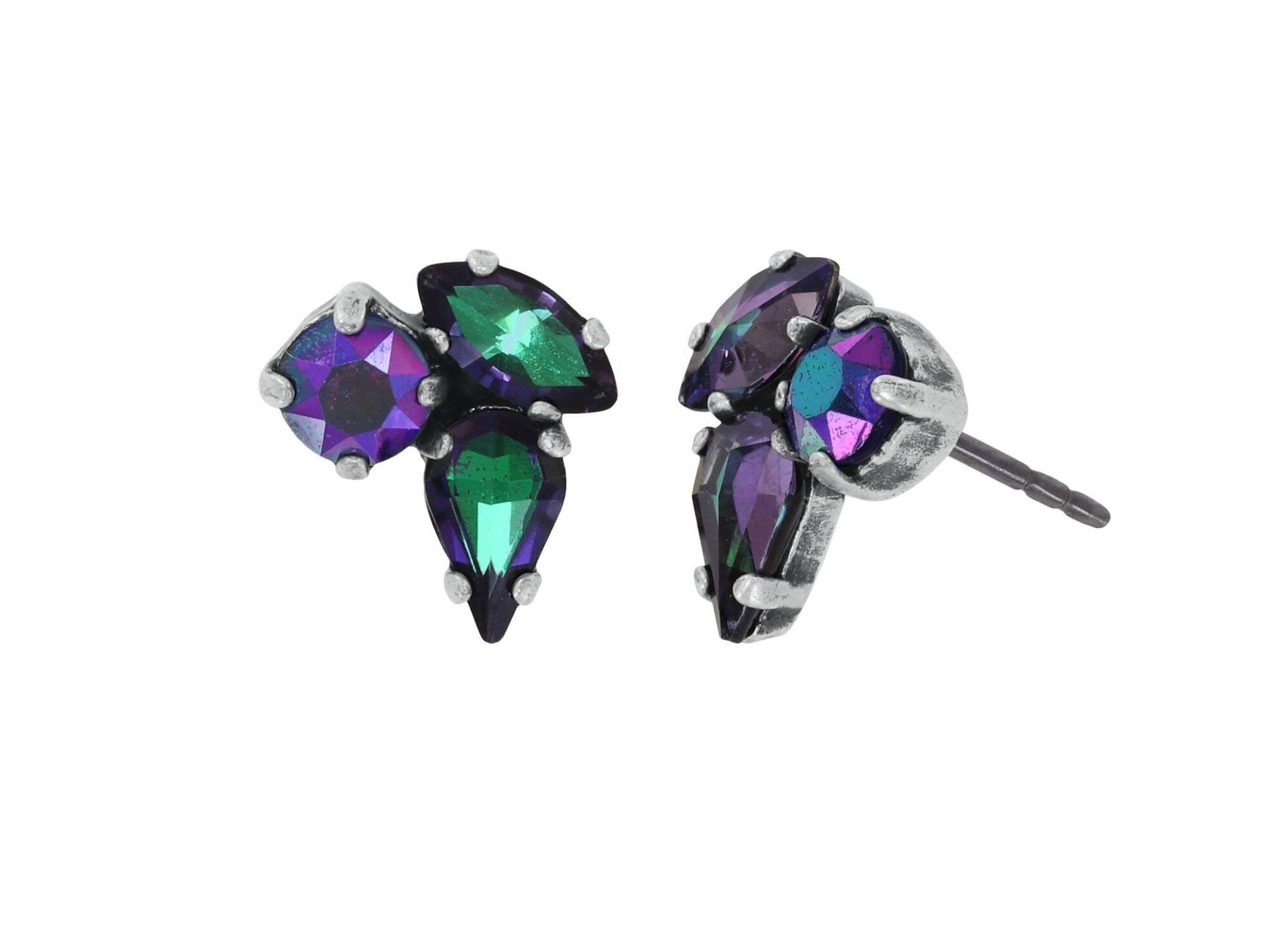 konplott - Ohrstecker - Afternoon Tea de Luxe blau/grün/violet von konplott