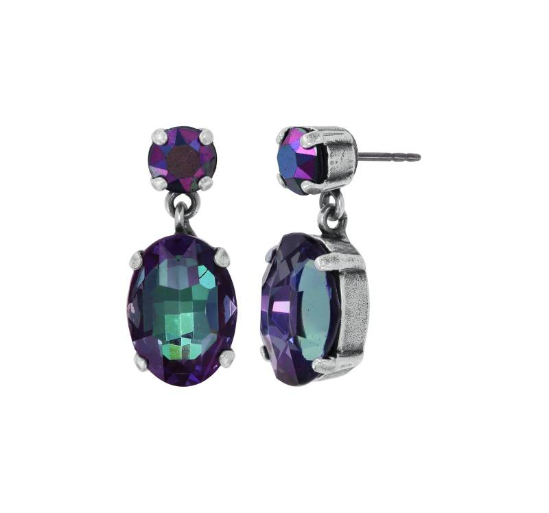 konplott - Ohrstecker - Afternoon Tea de Luxe blau/grün/violet von konplott