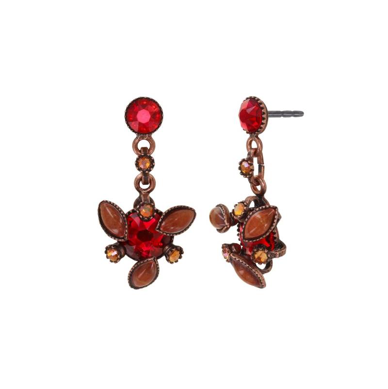 konplott - Ohrstecker - Alien Anemone braun/rot von konplott