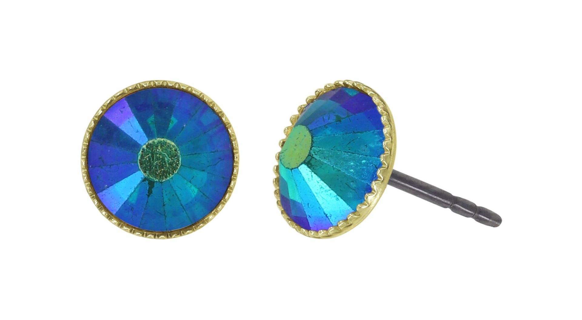 konplott - Ohrstecker - Black Jack blau von konplott