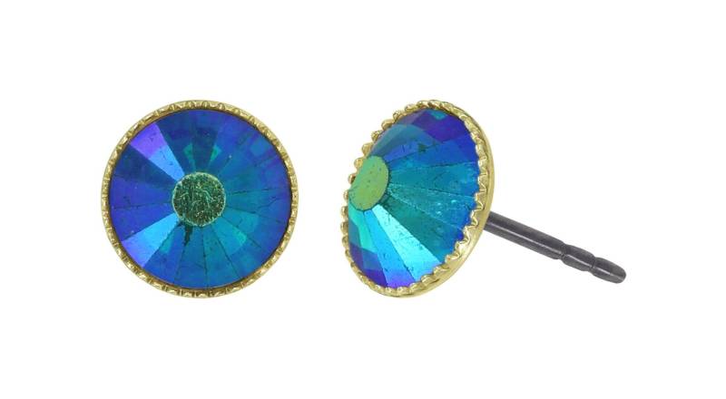 konplott - Ohrstecker - Black Jack blau von konplott