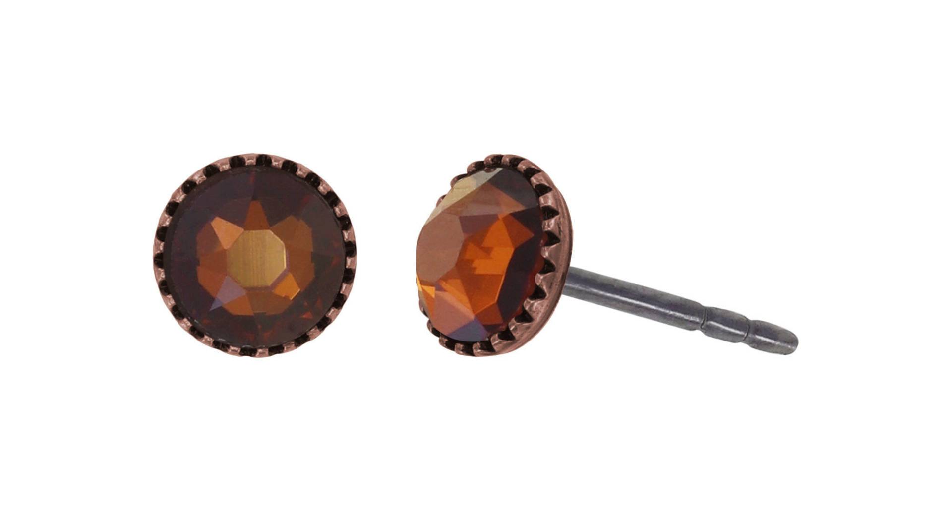 konplott - Ohrstecker - Black Jack braun von konplott