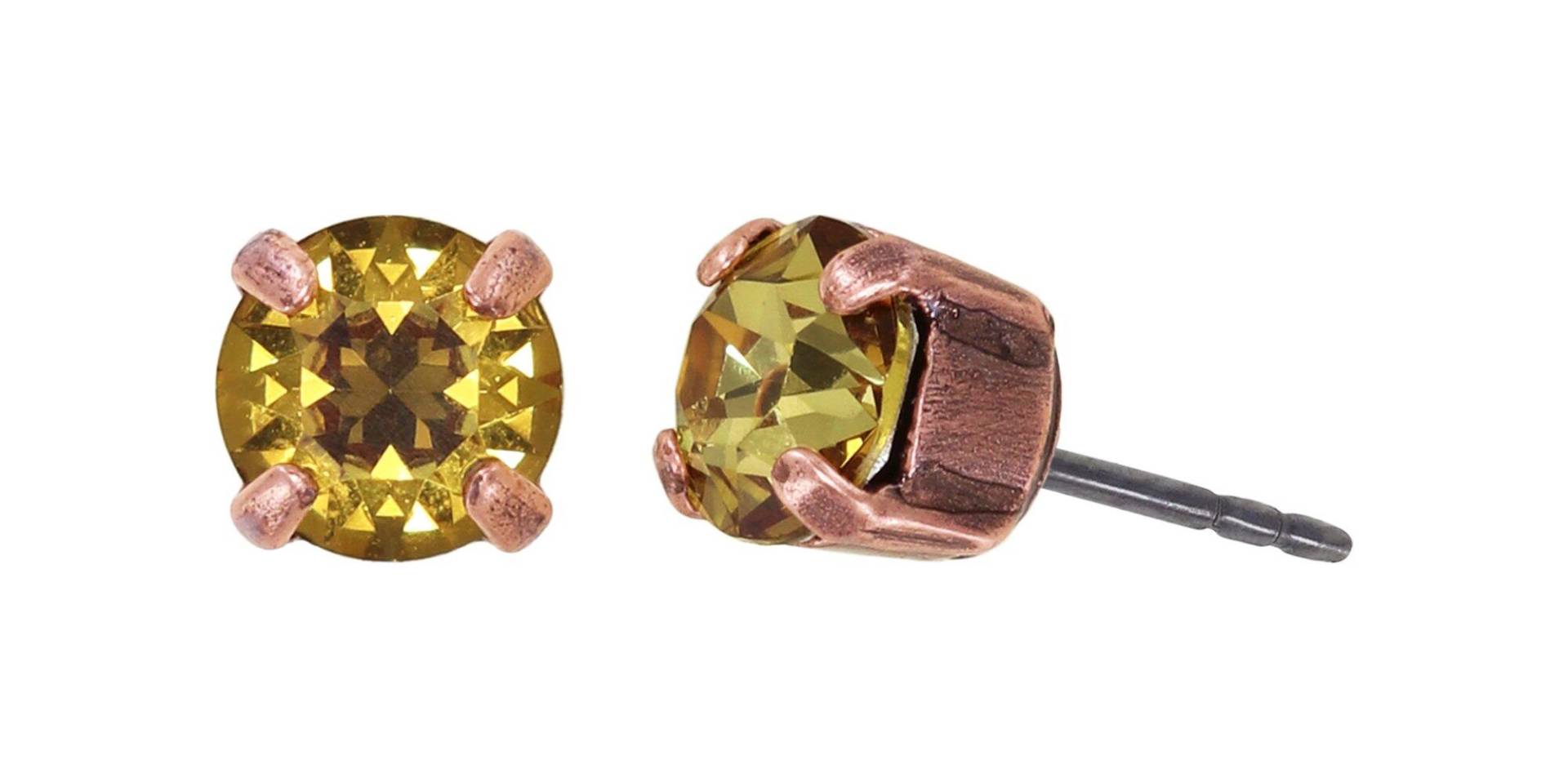 konplott - Ohrstecker - Black Jack gelb von konplott