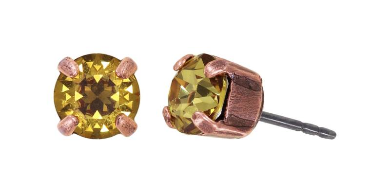 konplott - Ohrstecker - Black Jack gelb von konplott