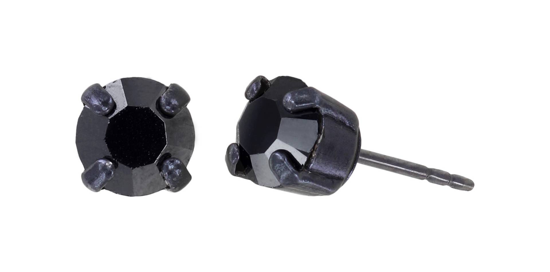 konplott - Ohrstecker - Black Jack grau/schwarz von konplott