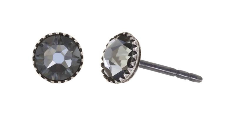 konplott - Ohrstecker - Black Jack grau von konplott