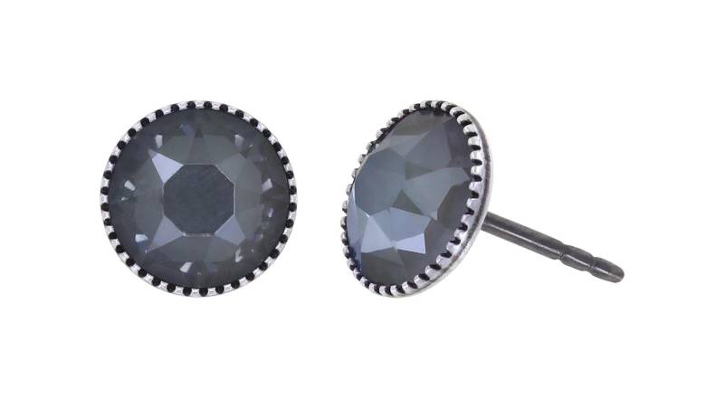 konplott - Ohrstecker - Black Jack grau von konplott