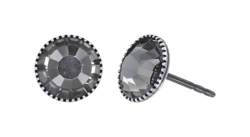 konplott - Ohrstecker - Black Jack grau von konplott