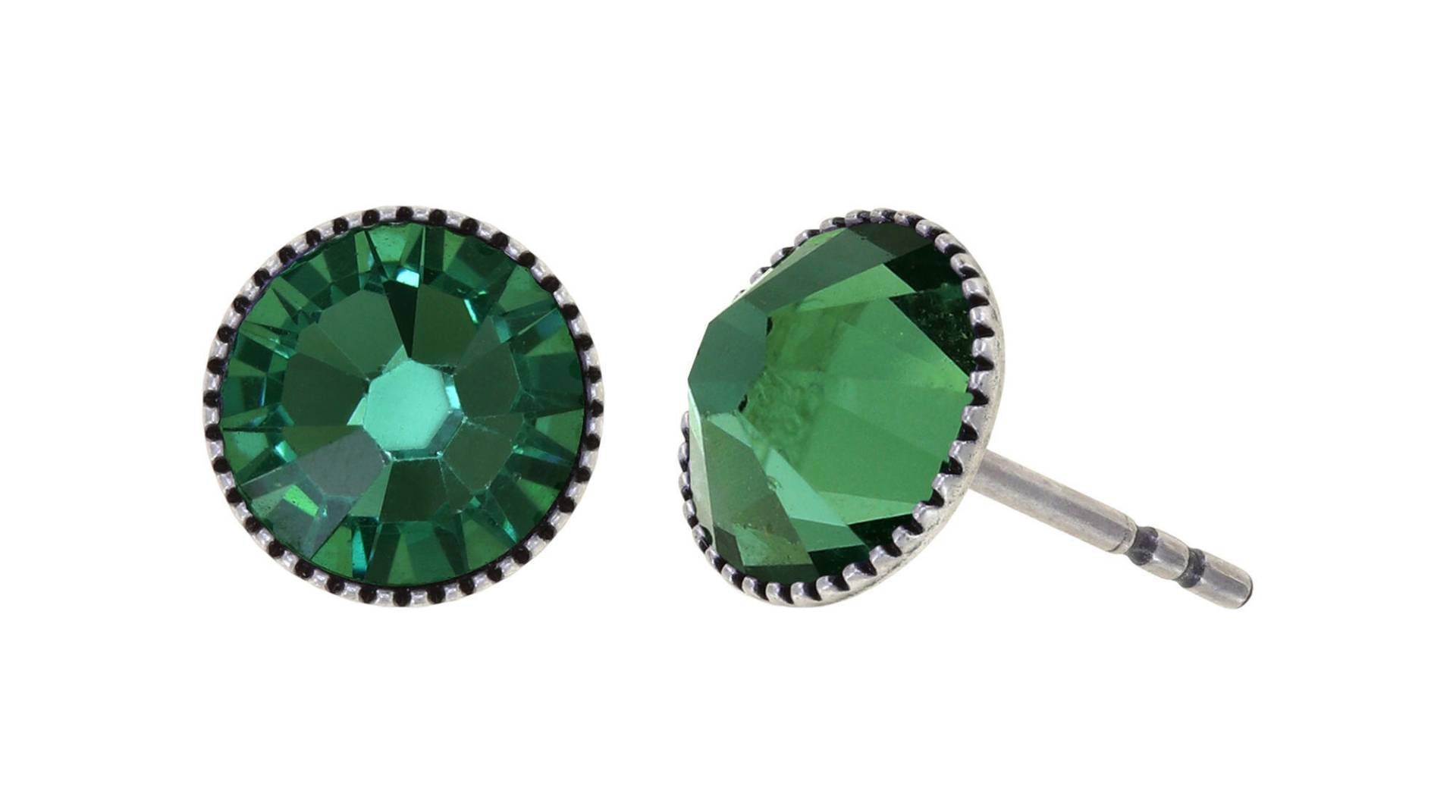 konplott - Ohrstecker - Black Jack grün von konplott