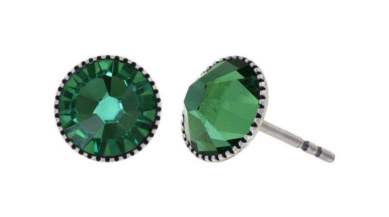 konplott - Ohrstecker - Black Jack grün von konplott