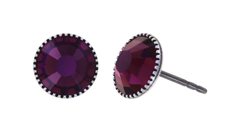 konplott - Ohrstecker - Black Jack lila von konplott