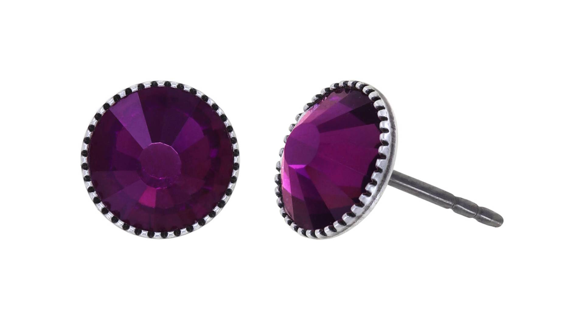 konplott - Ohrstecker - Black Jack lila von konplott