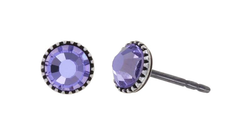 konplott - Ohrstecker - Black Jack lila von konplott