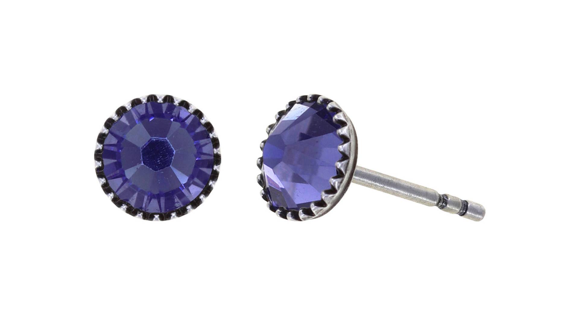 konplott - Ohrstecker - Black Jack lila von konplott