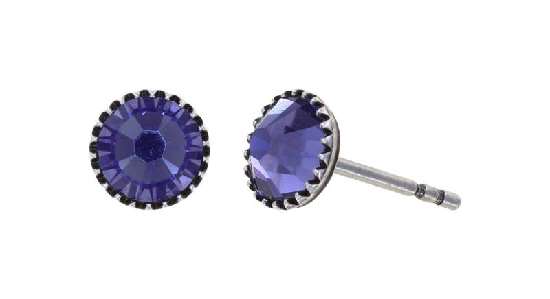 konplott - Ohrstecker - Black Jack lila von konplott