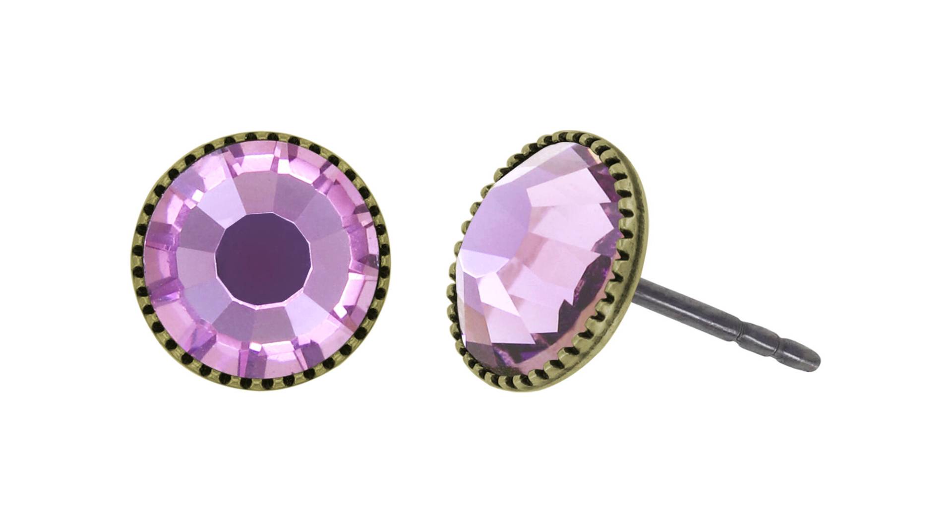 konplott - Ohrstecker - Black Jack lila von konplott