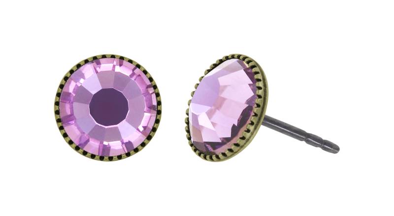 konplott - Ohrstecker - Black Jack lila von konplott