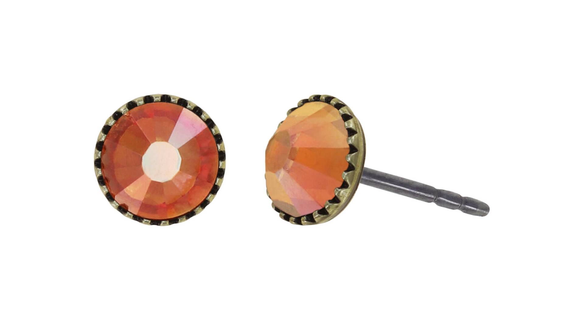 konplott - Ohrstecker - Black Jack orange von konplott