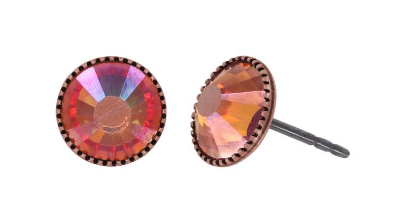 konplott - Ohrstecker - Black Jack orange von konplott