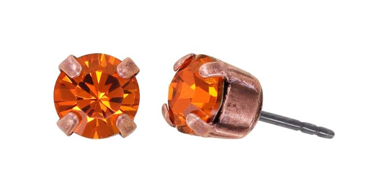 konplott - Ohrstecker - Black Jack orange von konplott