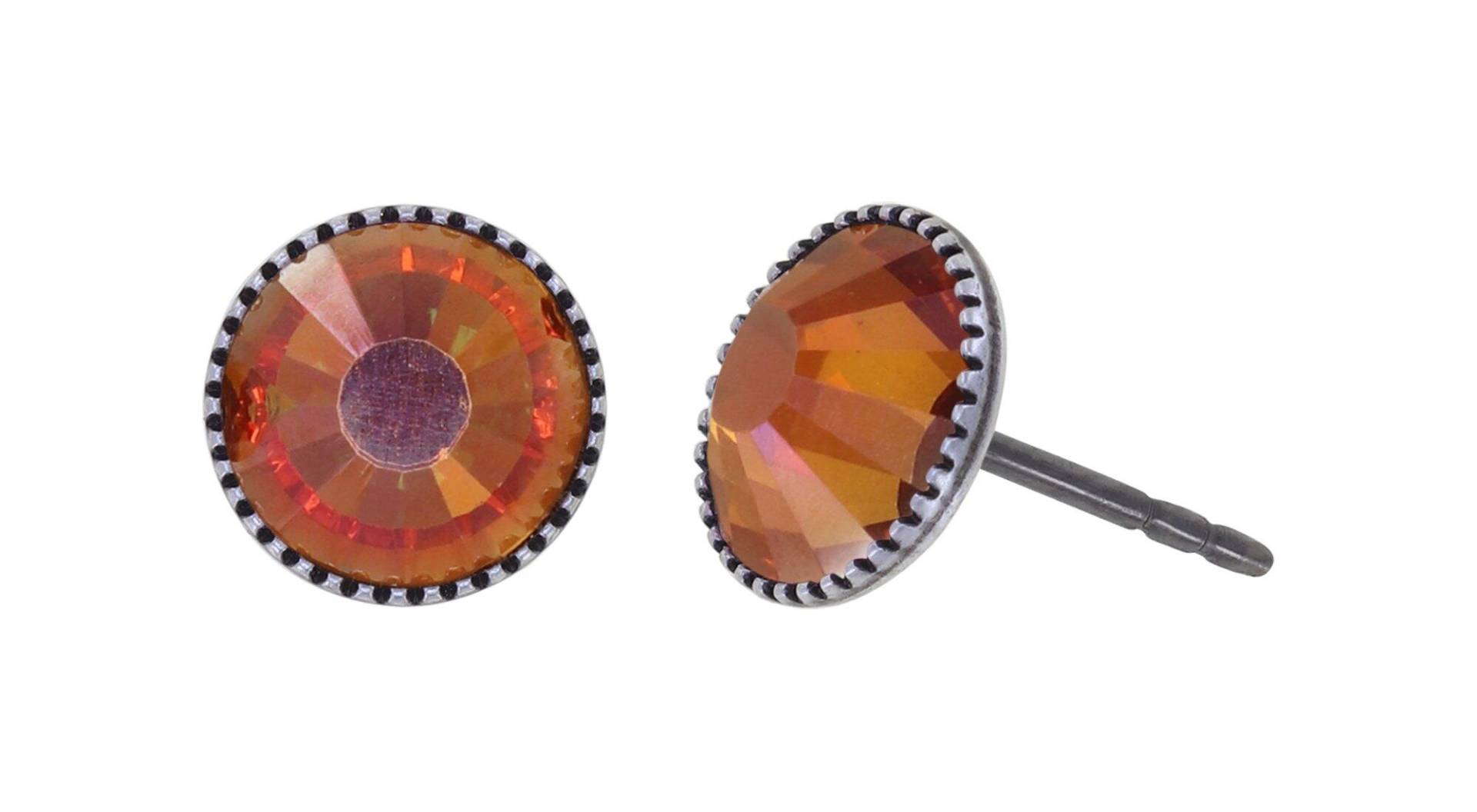 konplott - Ohrstecker - Black Jack orange von konplott